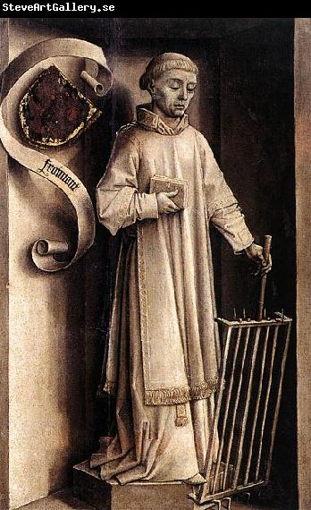 Rogier van der Weyden Portrait Diptych of Laurent Froimont